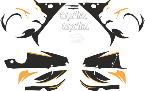 Комплект наклеек Aprilia RS-50 RS-125 2005 BLACK