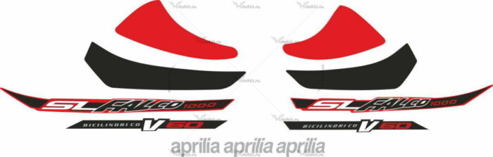 Комплект наклеек Aprilia SL-1000-FALCO 2003 BLACK