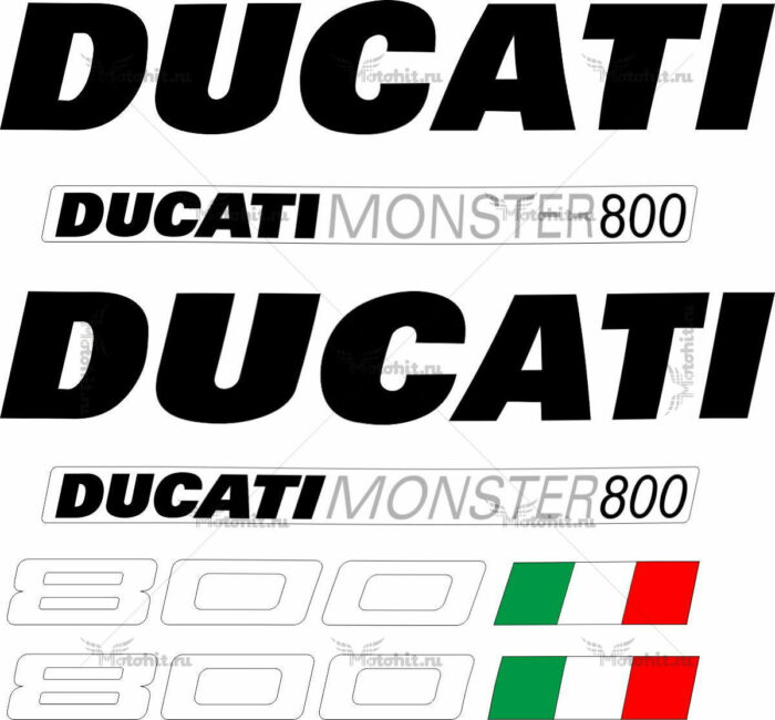 Комплект наклеек DUCATI-800