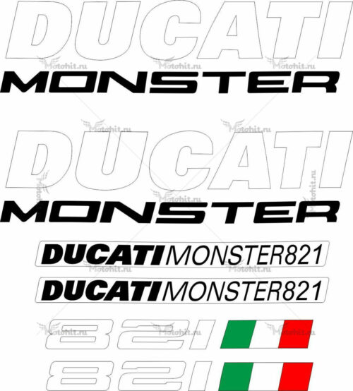Комплект наклеек DUCATI-821