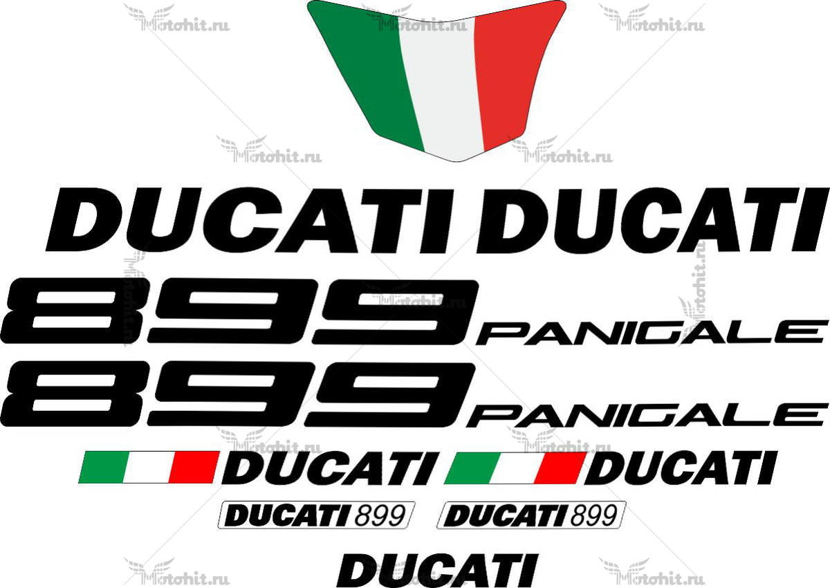Комплект наклеек DUCATI-899 BLACK