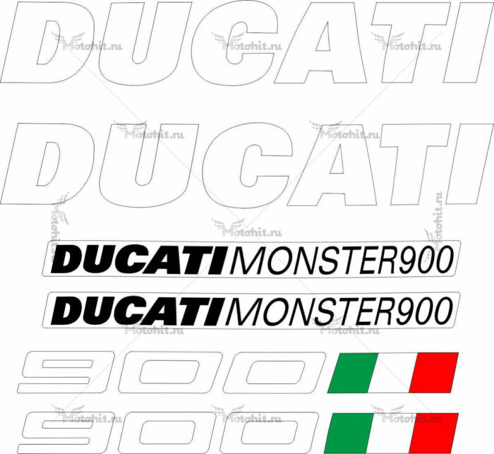 Комплект наклеек DUCATI-900