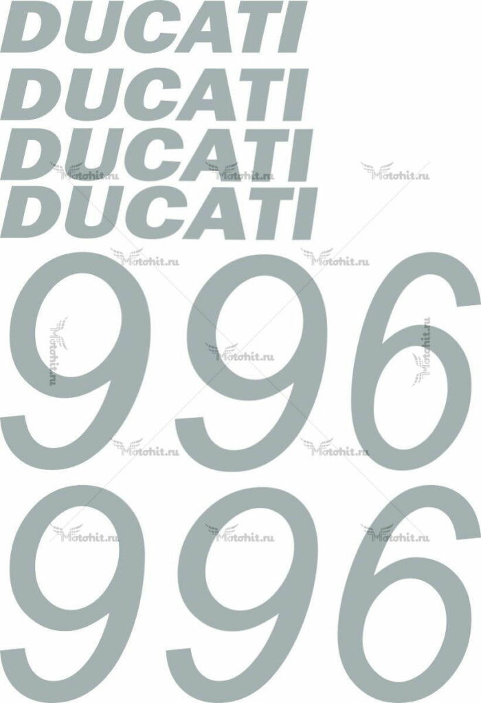 Комплект наклеек DUCATI-996-2
