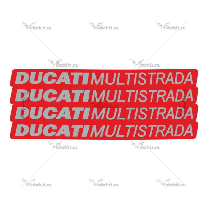 Комплект наклеек DUCATI MULTISTRADA-RED
