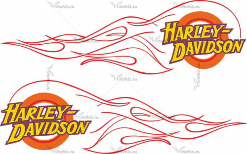 Наклейка HARLEY DAVIDSON FLAMES