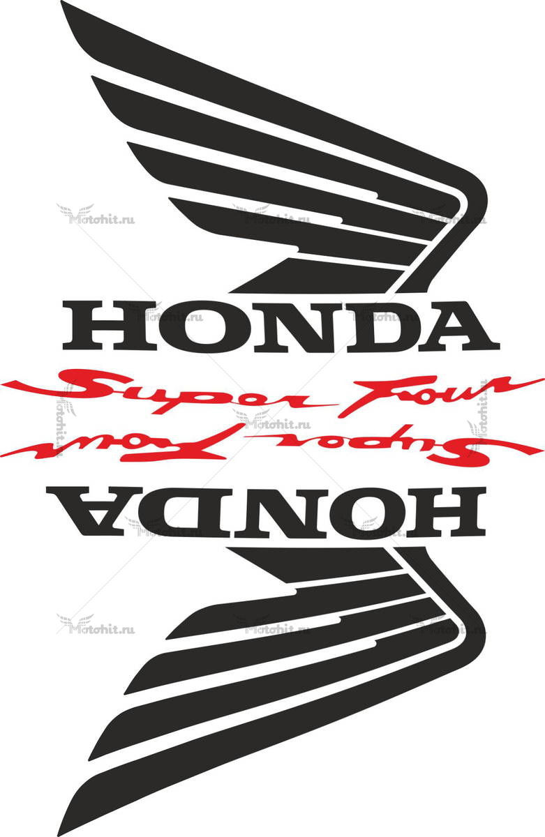 Комплект наклеек Honda WINGS-05