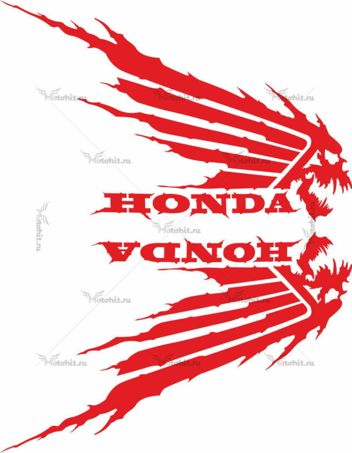 Комплект наклеек Honda WINGS-09