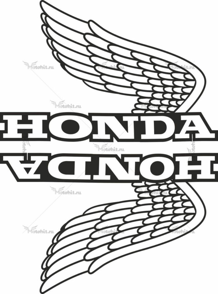 Комплект наклеек Honda WINGS-11