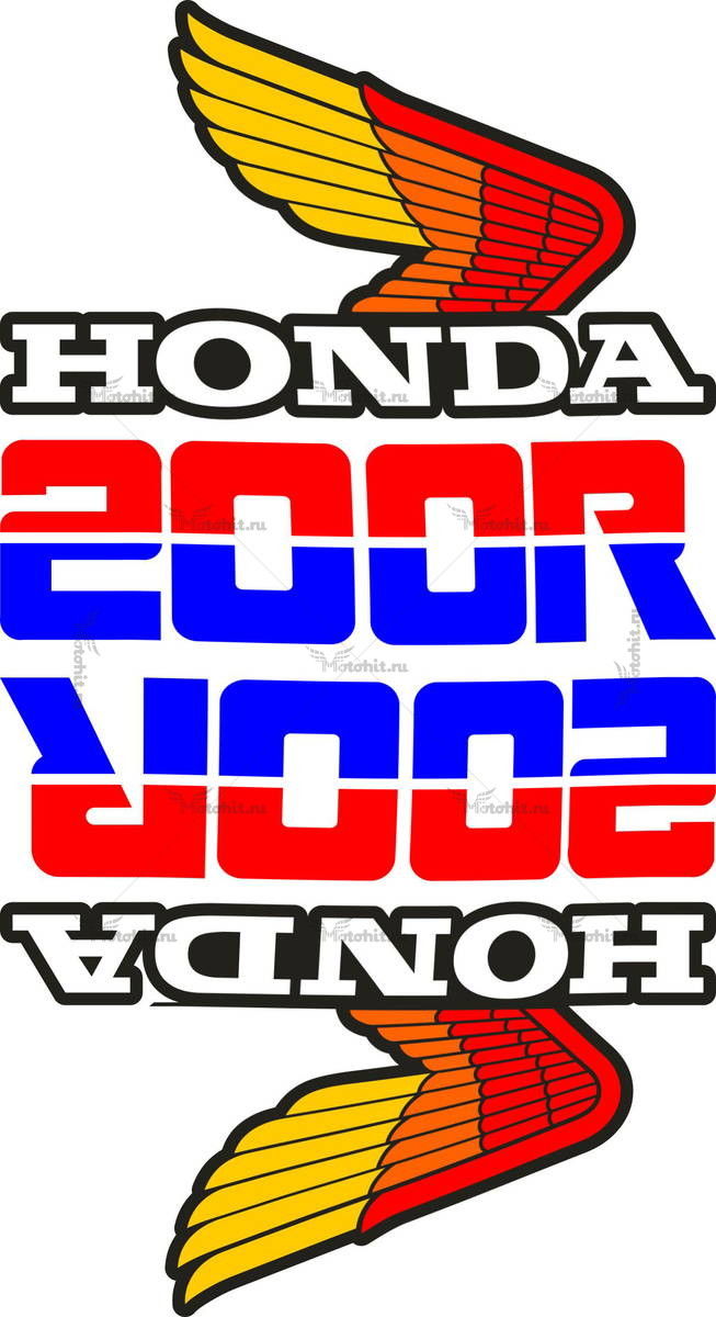 Комплект наклеек Honda WINGS-15