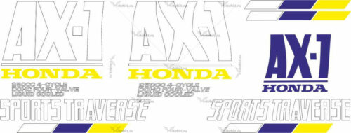 Комплект наклеек Honda AX-1-250 1989