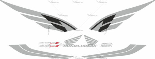 Комплект наклеек Honda CB-400 2004 VTEC-3 SILVER