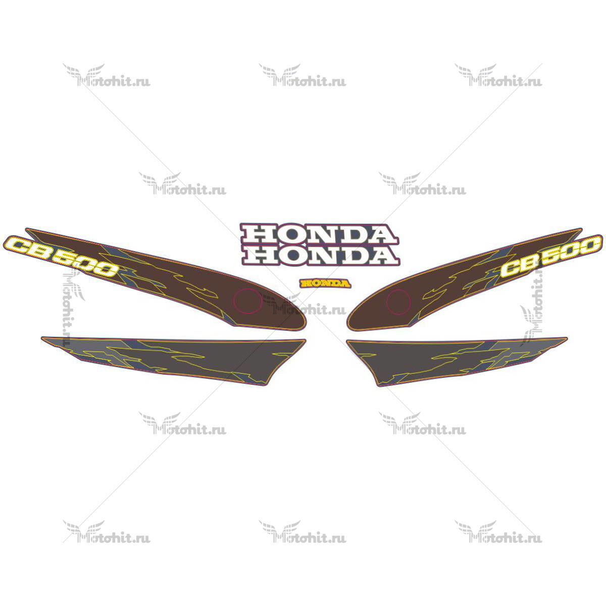 Комплект наклеек Honda CB-500 1996-1997