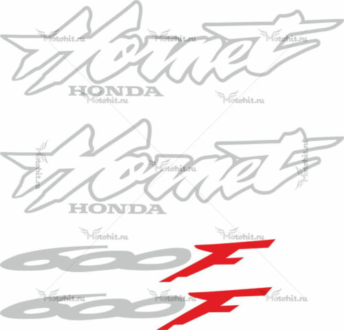 Комплект наклеек Honda CB-600-F HORNET 2002 SILVER