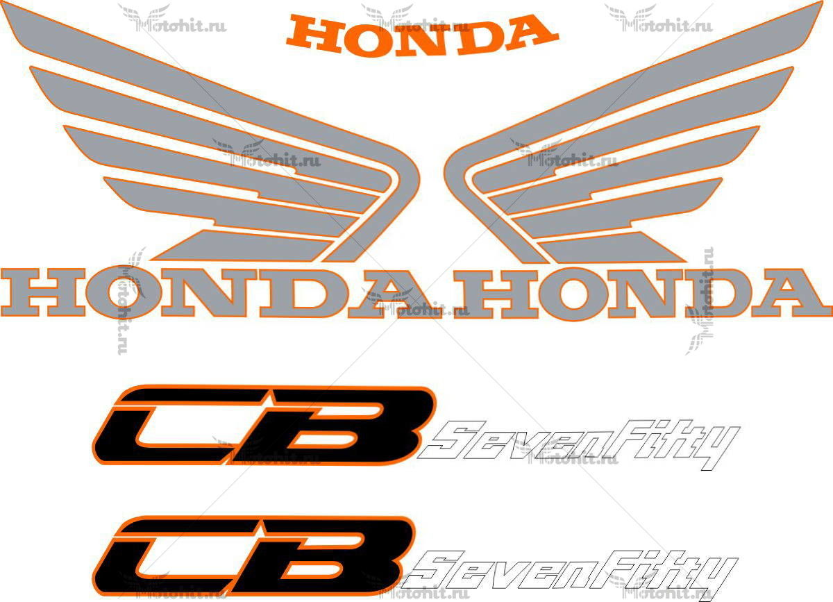 Комплект наклеек Honda CB-750 1982-2002 F2