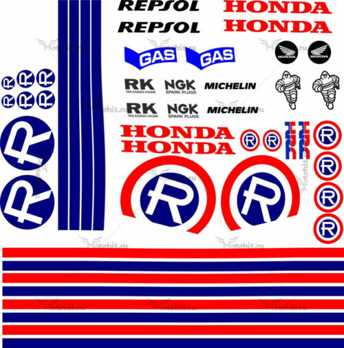 Комплект наклеек Honda CB-900 REPSOL-RETRO