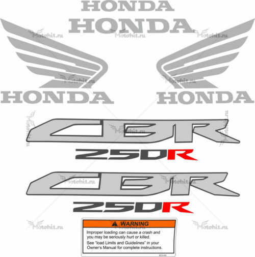 Комплект наклеек Honda CBR-250-RR 2012-2015