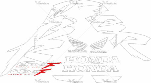 Комплект наклеек Honda CBR-600-F 2004 WHITE