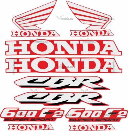 Комплект наклеек Honda CBR-600-F2 1991