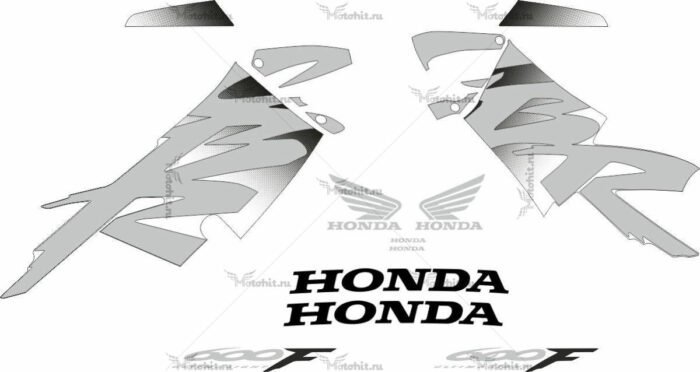 Комплект наклеек Honda CBR-600-F4 1999-2000 FOR-YELLOW