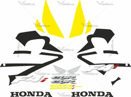 Комплект наклеек Honda CBR-600-F4I 2001-2005 FOR-YELLOW