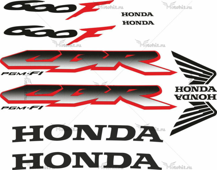 Комплект наклеек Honda CBR-600-F4I 2001-2006 FOR-LIGHT