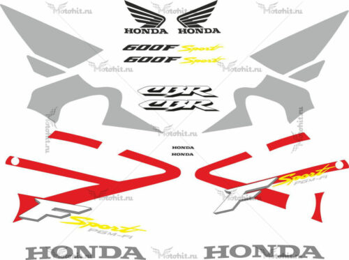 Комплект наклеек Honda CBR-600-F4I 2001-2006 SPORT