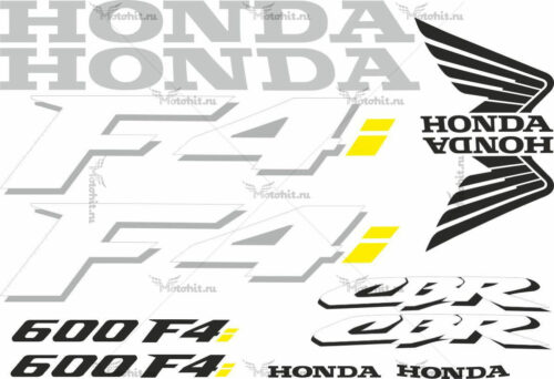 Комплект наклеек Honda CBR-600-F4I 2001 TXT