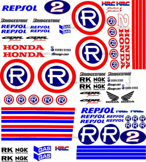 Комплект наклеек Honda CBR-600-RR 1998