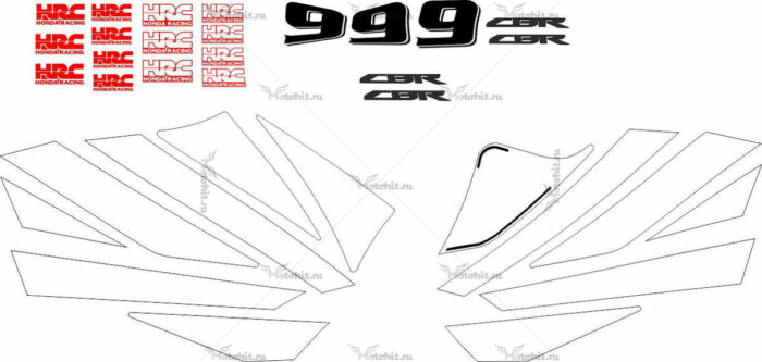 Комплект наклеек Honda CBR-600-RR 2004 CARISMA
