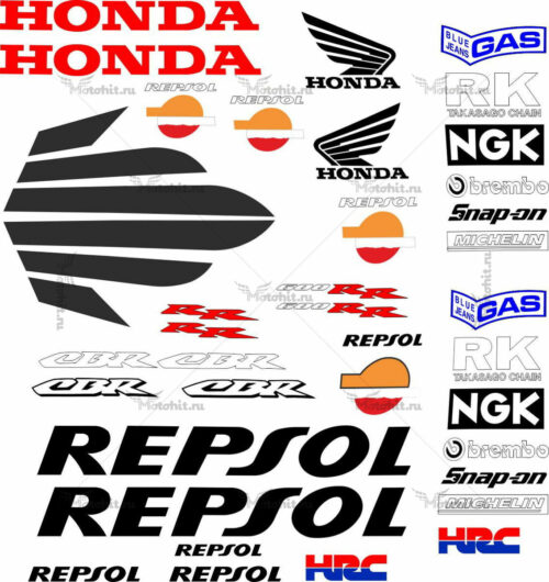 Комплект наклеек Honda CBR-600-RR 2004 REPSOL