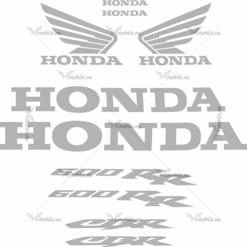 Комплект наклеек Honda CBR-600-RR 2006 SILVER