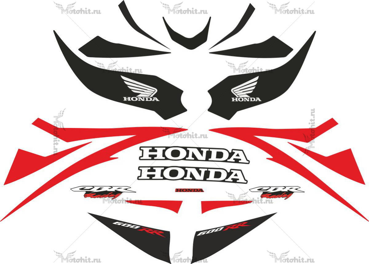 Комплект наклеек Honda CBR-600-RR 2007 2