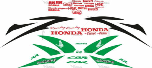 Комплект наклеек Honda CBR-600-RR HANNSPREE-SVILUPPATO