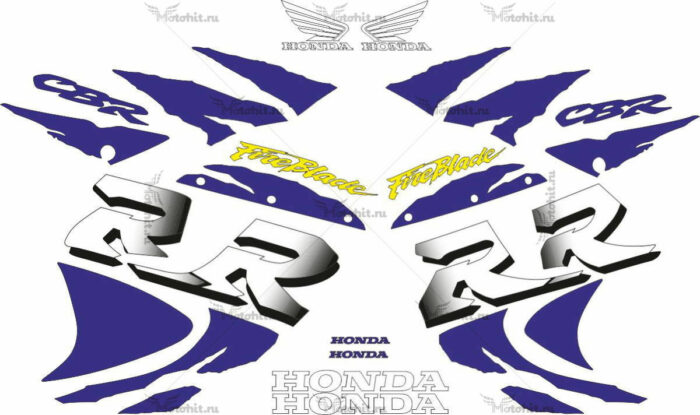 Комплект наклеек Honda CBR-900-RR 1998-1999 FOR-RED