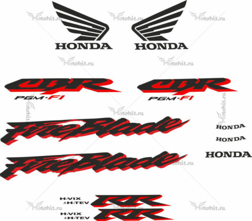 Комплект наклеек Honda CBR-900-RR 2001 SILVER