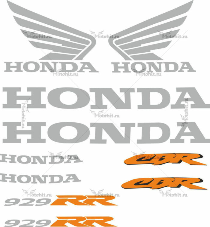 Комплект наклеек Honda CBR-929-RR 2000