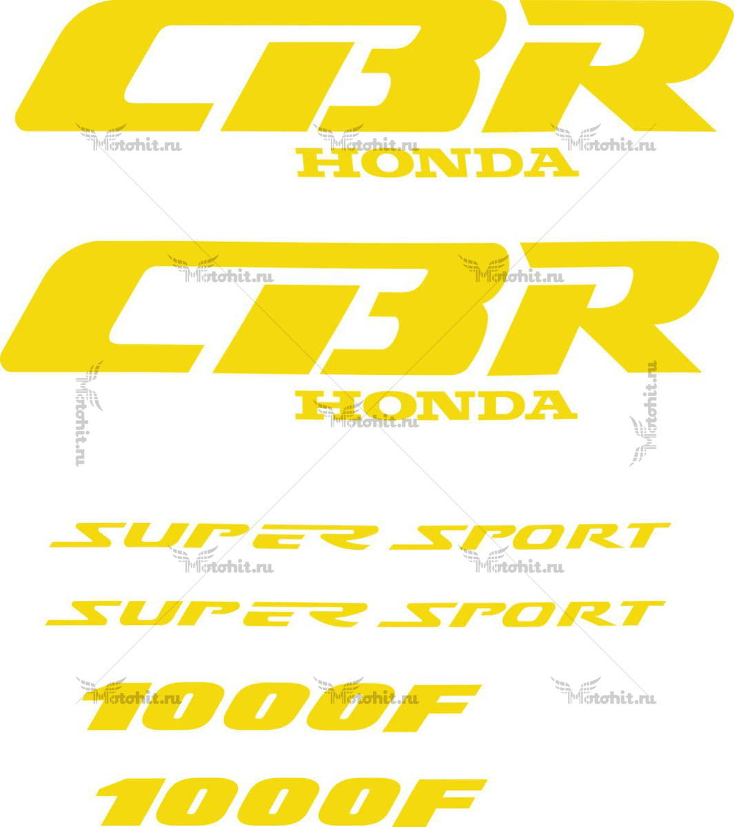Комплект наклеек Honda CBR-1000-F 1991