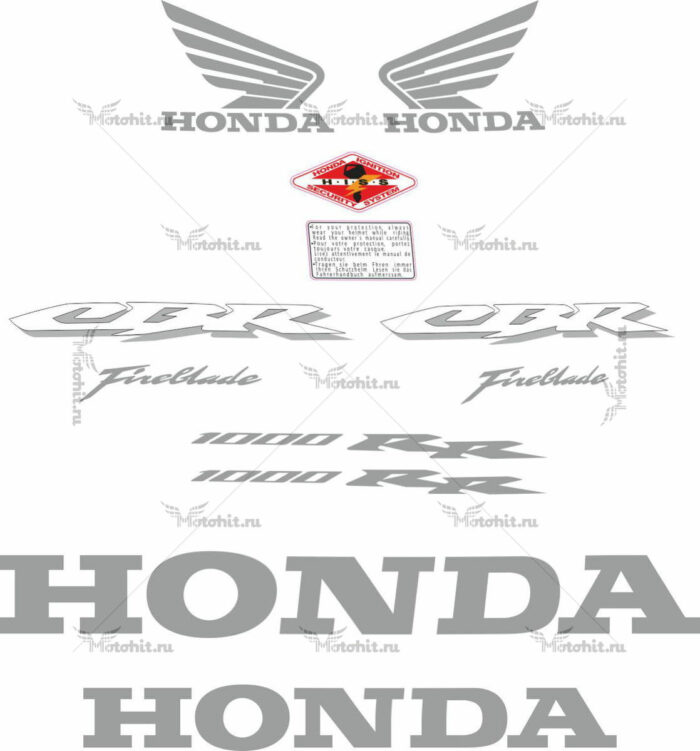 Комплект наклеек Honda CBR-1000-RR 2006-2007 LOGOS