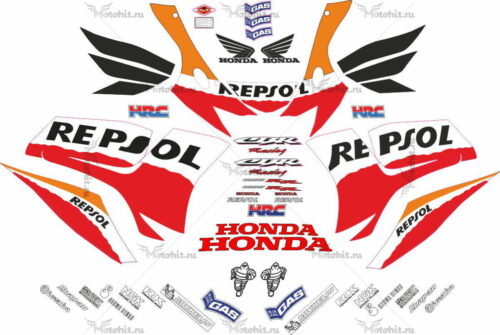 Комплект наклеек Honda CBR-1000-RR 2006-2007 REPSOL-FULL