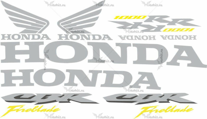 Комплект наклеек Honda CBR-1000-RR 2006 FIREBLADE-ONLY-TXT
