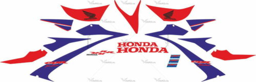 Комплект наклеек Honda CBR-1000-RR 2007 BLUE-RED