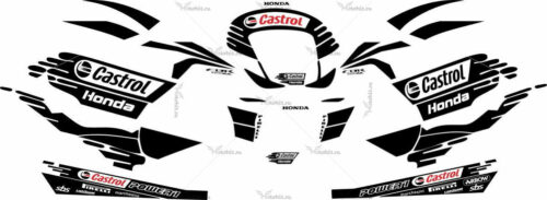 Комплект наклеек Honda CBR-1000-RR 2011-2012 CASTROL
