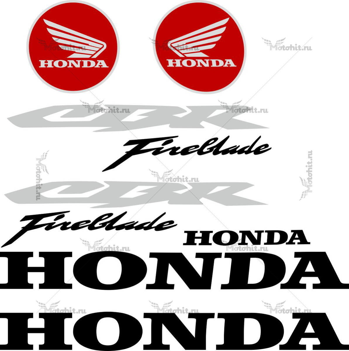 Комплект наклеек Honda CBR-1000-RR FIREBLADE 2