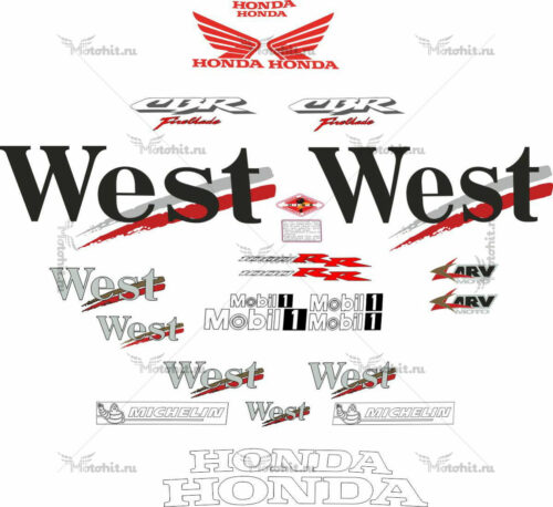 Комплект наклеек Honda CBR-1000-RR WEST