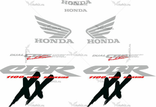Комплект наклеек Honda CBR-1100-XX 1997-1998