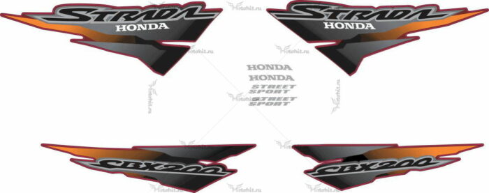 Комплект наклеек Honda CBX-200 2001