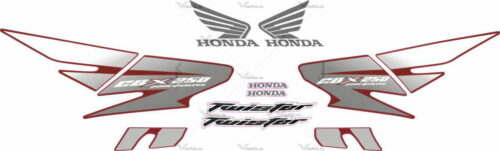 Комплект наклеек Honda CBX-250 2007 SILVER