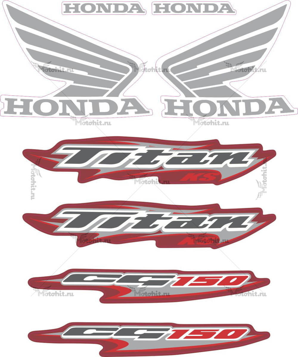 Комплект наклеек Honda CG-150 2006 TITAN