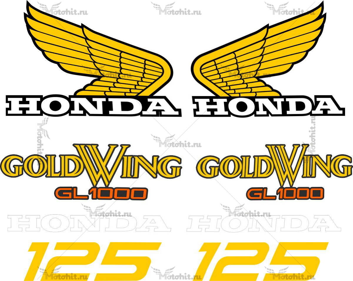 Комплект наклеек Honda GOLD-WING GL-1000