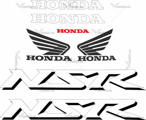 Комплект наклеек Honda NSR